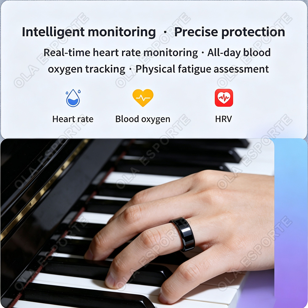 Ceramic Smart Ring Heart Rate  - Blood Pressure Monitor recension och pris
