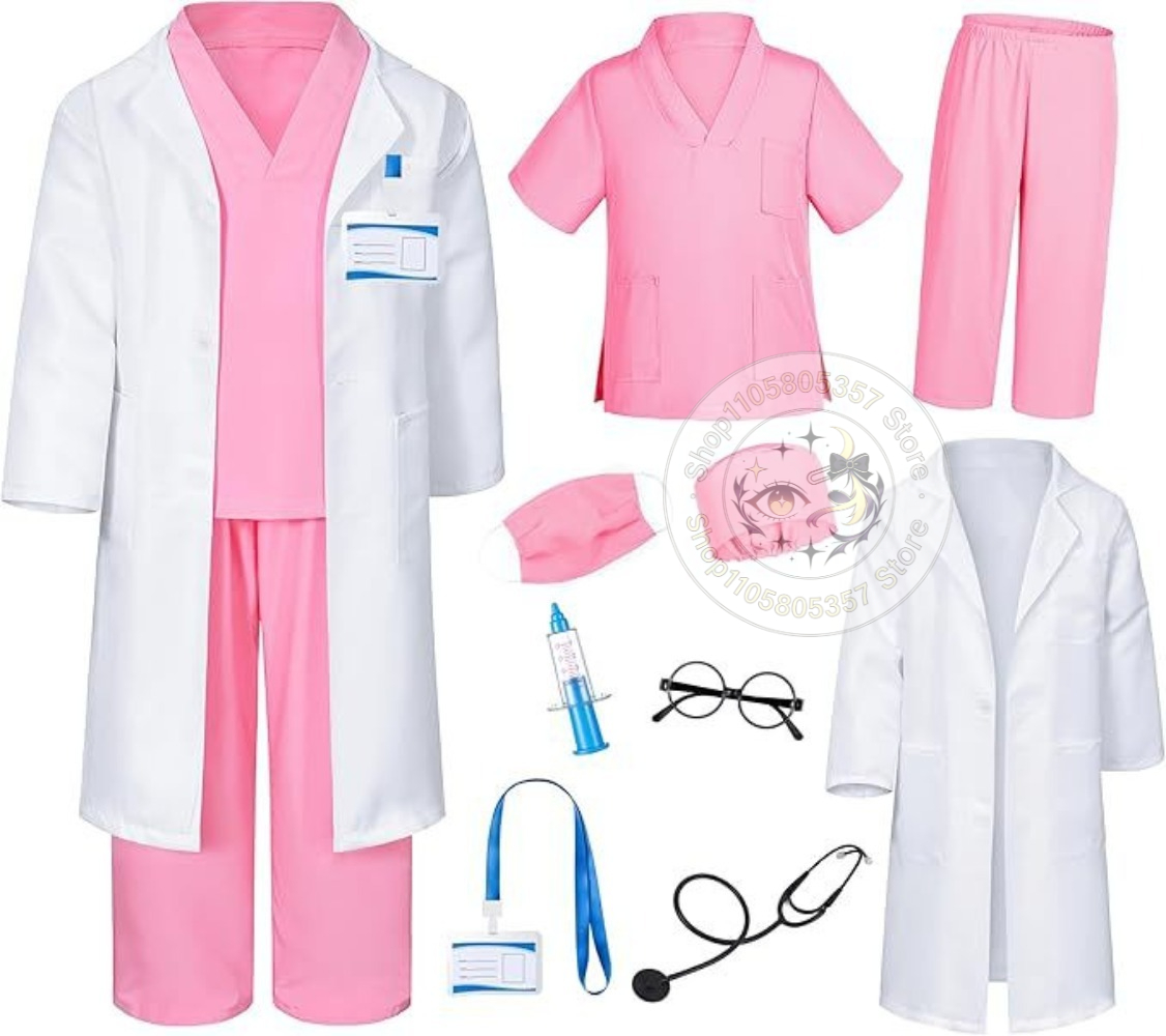 Doctor Role Play Costume White - Stethoscope recension och pris